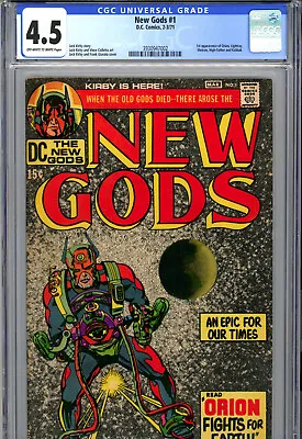 Buy New Gods #1 (1971) DC CGC 4.5 OW/W 1st App. Of Orion, Lightray, Metron & Kalibak • 50.46£