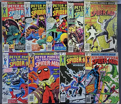 Buy (9) Spectacular Spider-Man #13 14 17 19 20 23 29 38 39 Lot Marvel 1977 • 19.88£