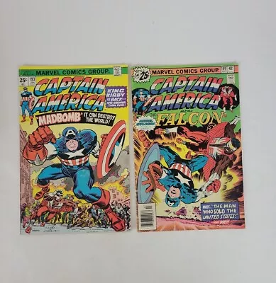 Buy Marvel Comics Group Captain America Issues #193 & #199 Comic Books • 14.78£