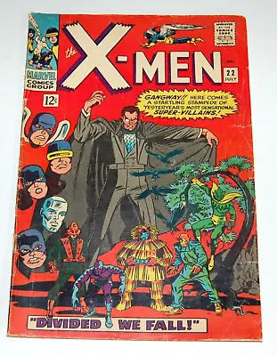 Buy X-Men #22 July 1966 Comic Book Marvel Count Nefaria Divided We Should Fall C124 • 68.26£