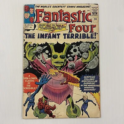 Buy Fantastic Four #24 GD 1964 Pence Copy Raw Marvel Comic • 60£