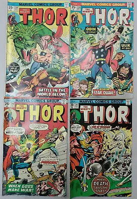 Buy Thor #246 #247 #249 #251 Marvel 1976 Comic Books • 12.78£