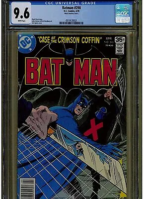 Buy Batman #298 Cgc 9.6 Near Mint +1978 Mark Jewelers Insert Variant White  Pages • 187.97£