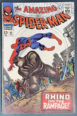Buy Amazing Spider-Man #43 - 2nd App. Mary Jane Watson, 3rd App. Rhino • 120.09£