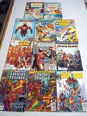 Buy 11 Iron Man Marvel Comics #9, #13, #16 #423, #510, #527 Annuals #7 Thru #10 • 7.99£
