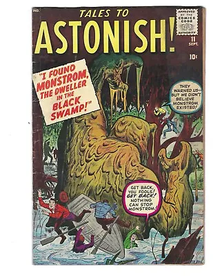 Buy Tales To Astonish #11 1960 VG+/FN-  Or Better! Monstrum! Ditko! Combine Ship • 157.66£