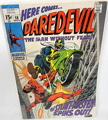 Buy Daredevil #58 Stunt-master 1st Appearance *1969* 7.5 • 15.79£