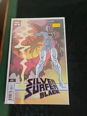 Buy Silver Surfer: Black #3 (2nd Printing Moore Variant) (2019) • 10£