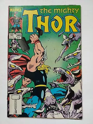 Buy Mighty Thor #346  1st Hounds Of The Hunter  Malekith, Walt Simonson (1984) • 8.01£