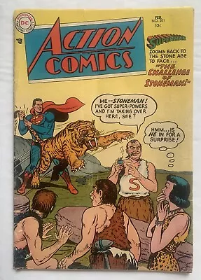Buy Action Comics #201 Golden Age 1955 DC Superman Congo BoB Nice Raw Book • 159.90£