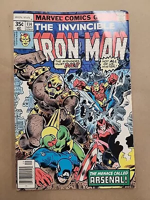 Buy The INVINCIBLE IRON MAN #114 Sept 1978 1st Print Newsstand. J9 • 7.94£