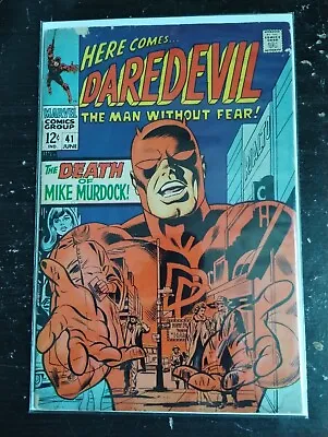Buy Daredevil #41 June 1968 Death Of Mike Murdock STAN LEE Gene Colan Marvel • 8.01£