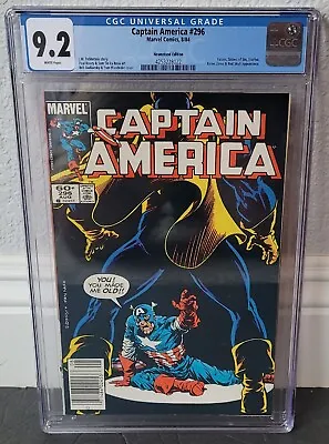 Buy Captain America #296 (8/84) ~ Newsstand ~ Cgc 9.2 ~ Wp ~ Marvel Comics • 23.98£