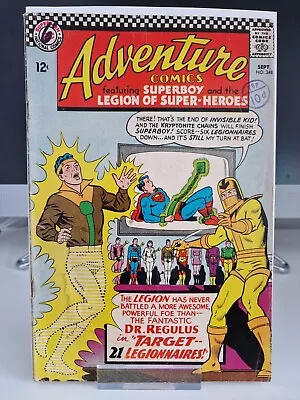 Buy Adventure Comics #348 (DC 1966) Superboy & Legion 1st Appearance Of Dr. Regulus. • 1.20£