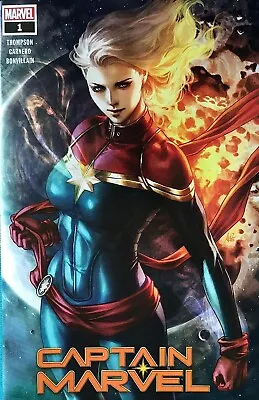 Buy Captain Marvel #1 Artgerm Long Hair Walmart Exclusive Cover Variant 2021 NM • 10.35£