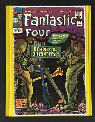 Buy FANTASTIC FOUR #37 APRIL 1965 *SKRULLS!* EARLY SILVER AGE  Complete.  VG-3.5 • 32.14£