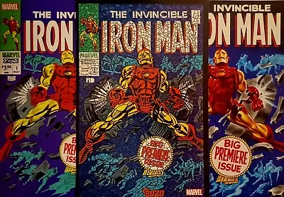 Buy Invincible Iron Man (#1) [1968] Homage Lot- Facsimile/ Shattered Var & 1:25 Var • 31.62£