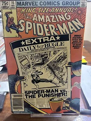 Buy 1981 Marvel Comics The Amazing Spider-man King-size Annual #15 With Punisher • 27.97£