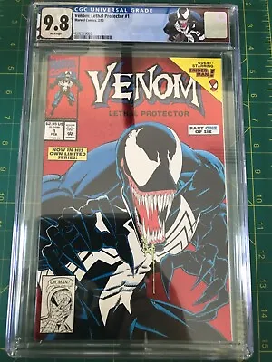 Buy Venom #1 CGC 9.8 NM/MT 1st Solo Title/Series Lethal Protector, Custom Label 1993 • 106.73£