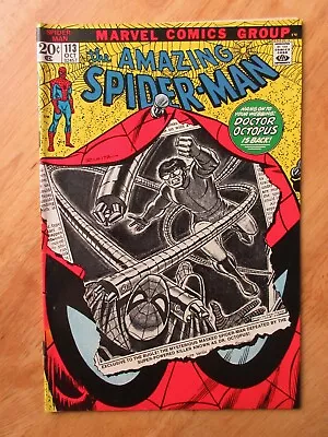 Buy AMAZING SPIDER-MAN #113 (1972) *Super Bright, Glossy!* (VF/VF-) *White’ish Pgs!* • 43.44£