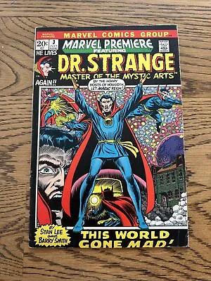 Buy Marvel Premiere #3 (1972) Barry Windsor-Smith Art, 1st Dr. Strange In Title! FN- • 27.33£