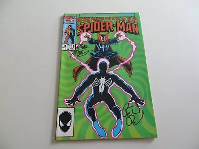 Buy 1986 Spectacular Spider-man # 115 Signed 2x Peter David & Bob Mcleod, Coa & Poa • 31.96£