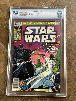 Buy CGCS 9.2 Star Wars #48 White Pages Marvel Comics 1981 Graded Vader Leia • 31.97£