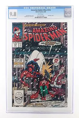 Buy Amazing Spider-Man #314 - Marvel Comics 1989 CGC 9.8 Christmas Cover. • 94.08£