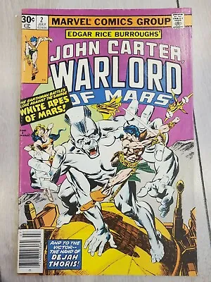 Buy John Carter Warlord Of Mars #2 Marvel Comics 1977 VG Grade • 1.55£