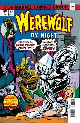 Buy Werewolf By Night Issue 32 - Facsimile Edition First Moon Knight Marvel Reprint • 24.95£