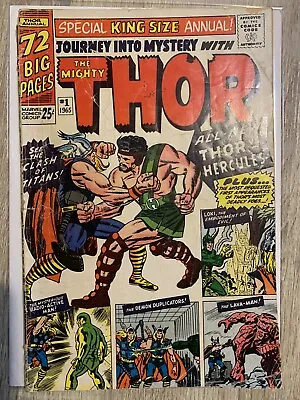 Buy Journey Into Mystery Annual #1 Thor 1st Appearance Hercules! • 198.75£