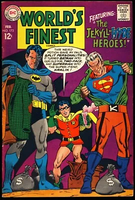 Buy WORLD'S FINEST COMICS #173 1968 VF- 1ST SILVER AGE APPEARANCE Of TWO-FACE Batman • 59.77£