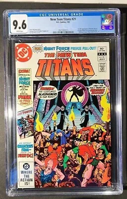 Buy New Teen Titans #21 DC Comics 7/82 CGC 9.6 1st Brother Blood • 63.54£