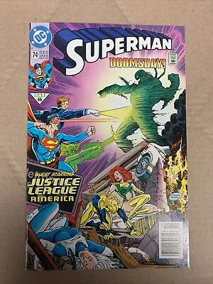Buy Superman #74 (Dec 1992, DC Comics) DOOMSDAY!  W/ Guests Justice League America • 3.95£