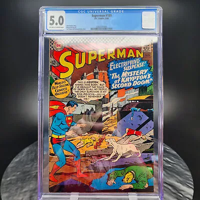 Buy Superman #189 (1966) CGC 5.0, Curt Swan Art, DC Comics Vintage Collectible • 93.69£