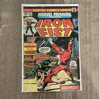 Buy Marvel Premiere # 23 - Iron Fist, 1st Rafael Scarfe & Warhawk • 15.27£