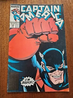 Buy Captain America #354, Marvel Comics, 1989, 1st US Agent John Walker  • 3£