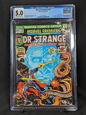 Buy Marvel Premiere #10 Dr. Strange CGC 5.0 VG/FN Death Ancient One 1st Shuma Gorath • 38£
