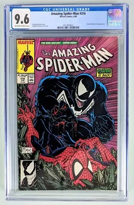 Buy Amazing Spider-man #316 - Cgc 9.6 (1989) - 1st Full Venom Cover, 3rd Venom - Key • 170.39£