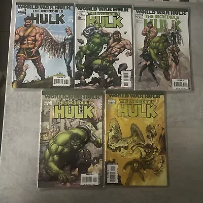 Buy The Incredible Hulk #106 Variant & 107,109,110,111 World War Hulk Marvel Comics • 10£