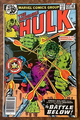 Buy Incredible Hulk 232 1978 VF Captain America Sal Buscema Roger Stern Marvel Comic • 4.01£
