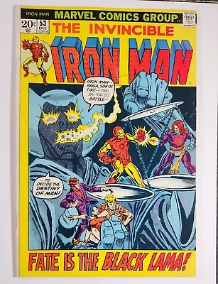 Buy IRON MAN #53 HIgh MId Grade See PHotos 1st Black Lama Marvel 1972 • 15.09£