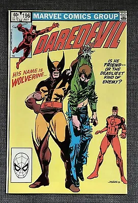 Buy Daredevil #196 Marvel 1983 - 1st Meeting W/ Wolverine - 1st Lord Dark Wind  • 11.87£