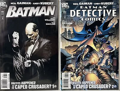 Buy Batman #686 Detective #853 Whatever Happened To Caped Crusader? Gaiman Kubert • 15.76£