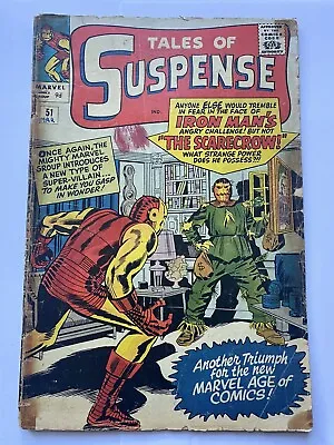 Buy TALES OF SUSPENSE #51 Iron Man Marvel Silver Age 1964 Poor / Fair UK Price • 19.95£