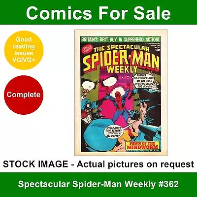 Buy Spectacular Spider-Man Weekly #362 Comic - VG/VG+ 1980 - Marvel UK • 3.99£