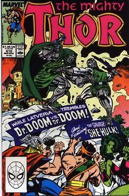 Buy Thor (1962) # 410 (7.0-FVF) Dr. Doom, Hercules, She-Hulk 1989 • 6.30£