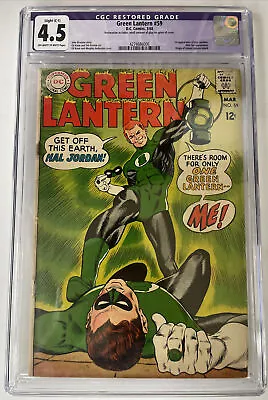 Buy Green Lantern #59 DC Comics CGC 4.5 Restored Mar 1968 1st App Guy Gardner • 324.95£