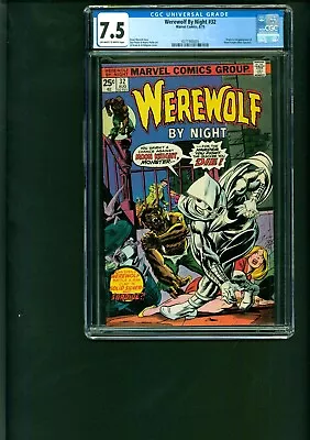 Buy Werewolf By Night 32 CGC 7.5.  1st Appearance Of Moon Night!  1975. • 948.69£