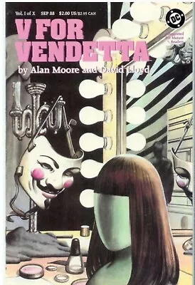 Buy V For Vendetta #1-10 Complete Series Alan Moore & David Lloyd 1988 Bag/boarded • 95£